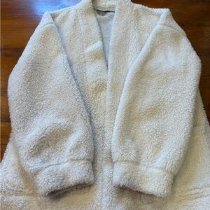 LOFT Cream Sherpa Jacket